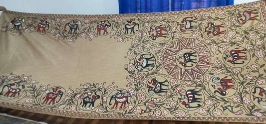 Bhagalpuri Sohrai Khovar Silk Saree Style 10