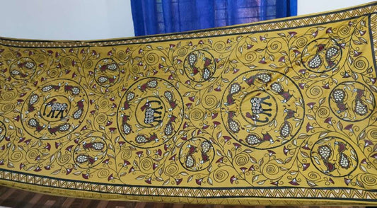 Bhagalpuri Sohrai Khovar Silk Saree Style 2