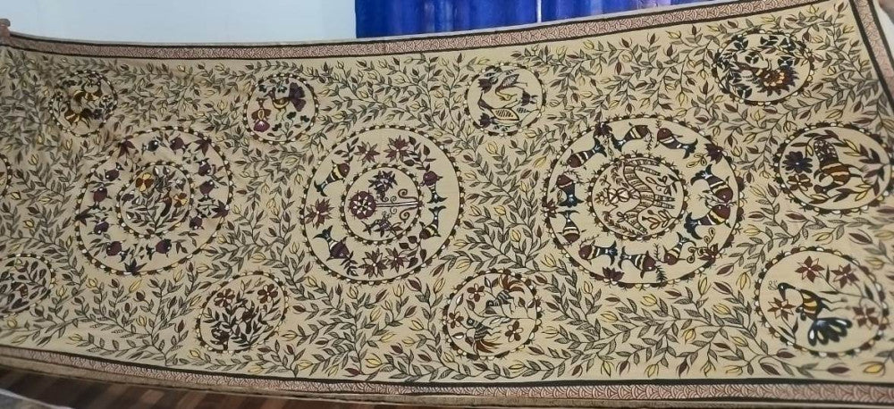 Bhagalpuri Sohrai Khovar Silk Saree Style 9