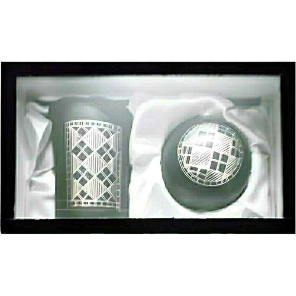 Bidriware Craft Office Set with Intricate Inlay Design