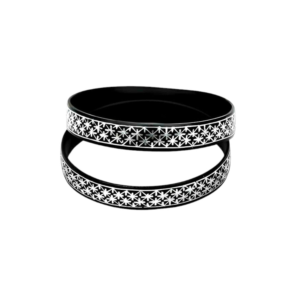 Bidriware Craft Bangle with Intricate Inlay Design
