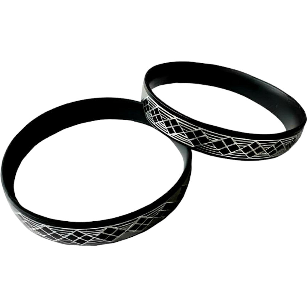 Bidriware Craft Bangle with Intricate Inlay Design