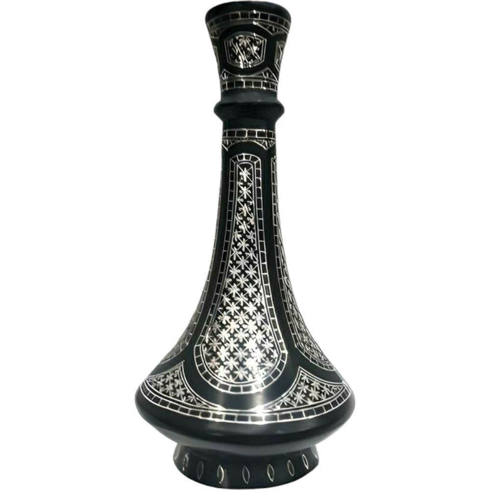 Bidriware Craft Flower Vase with Intricate Inlay Design