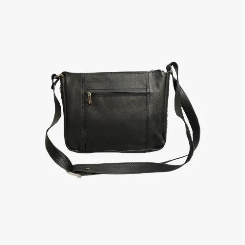 Black Combo Sling Leather Bag