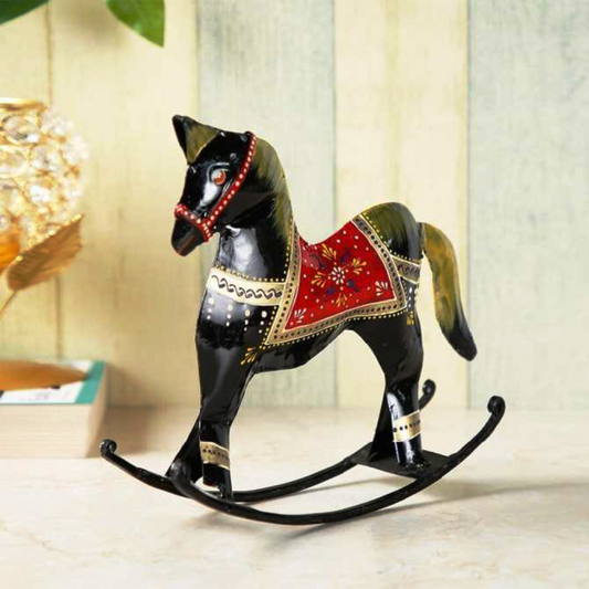 Black Iron Standing Swing Horse