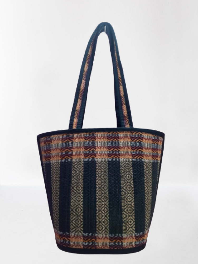 Black & Red Madur Kathi Bag