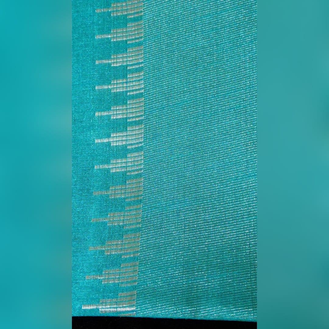 Blue & Black Champa Silk Saree