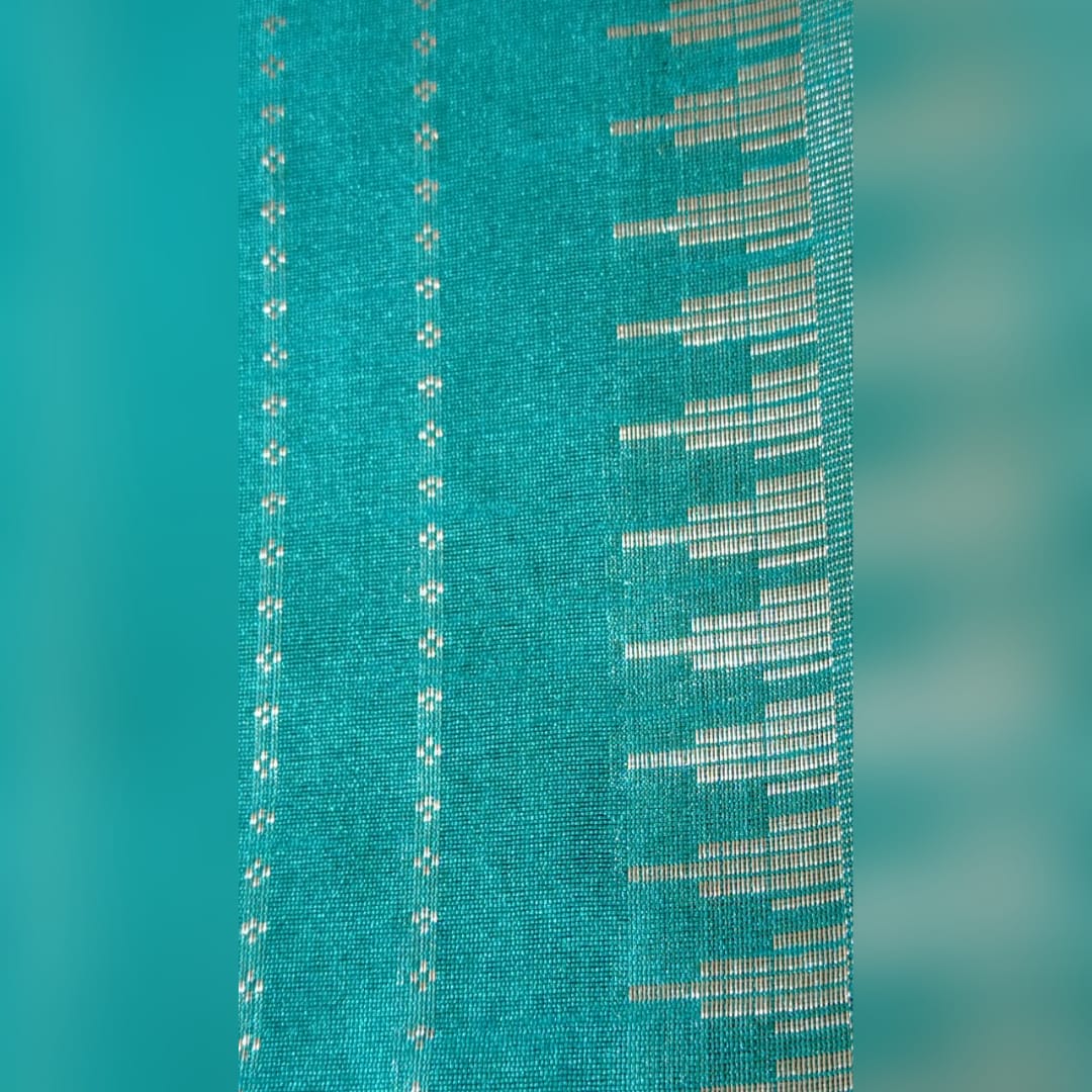 Blue & Black Champa Silk Saree