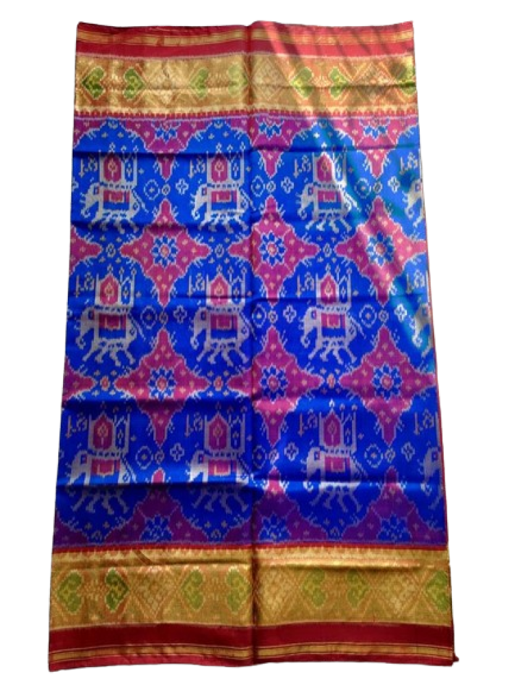 Blue Colour Rajkot Patola Saree