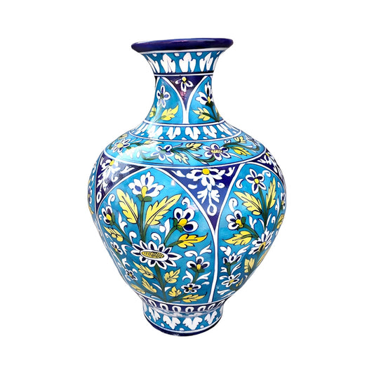 Blue Floral Indoor Plant vase (16 inch)