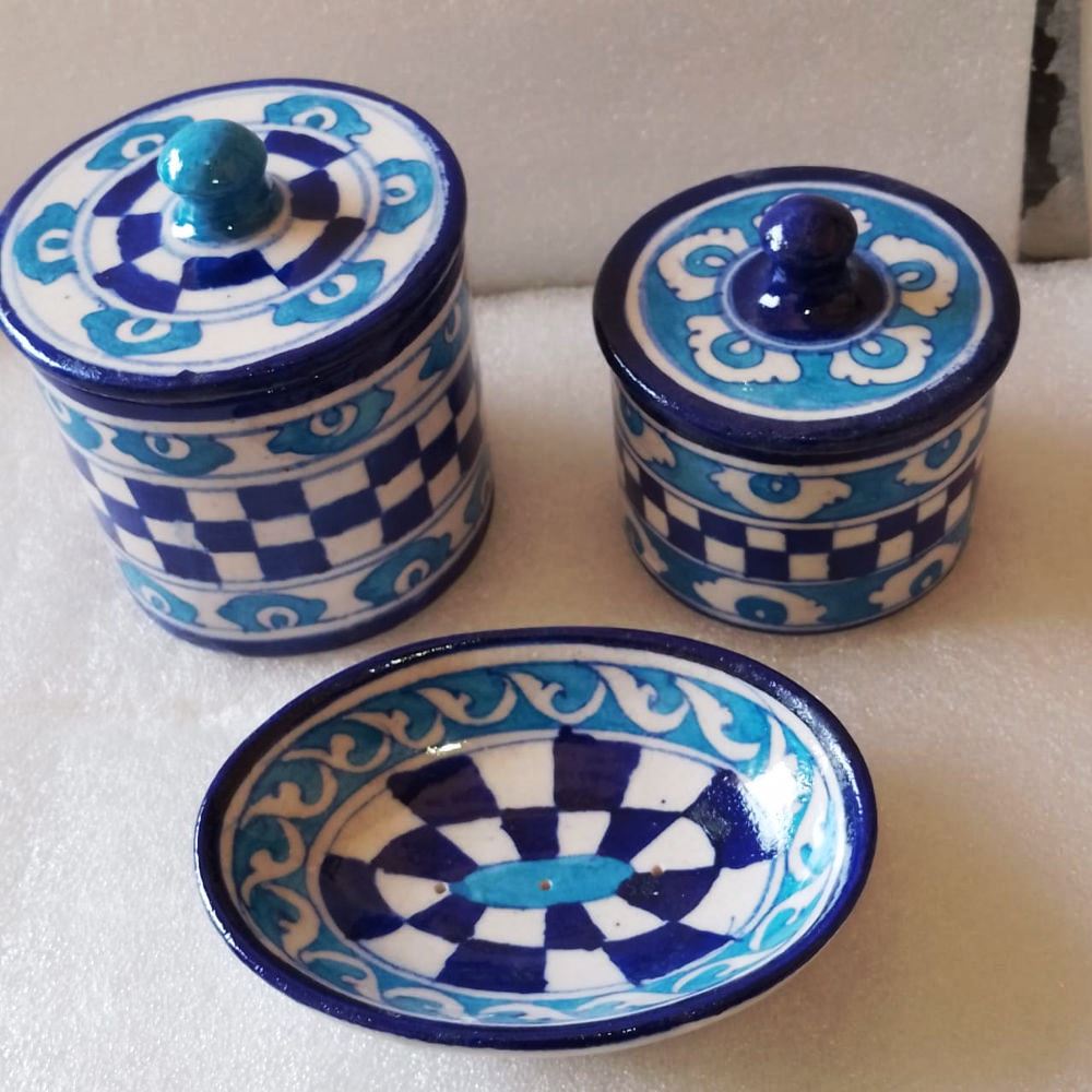 Blue Kitchen Container set of 3 (16 inch)