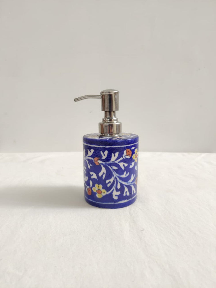 Blue Pottery Handwash Floral Design