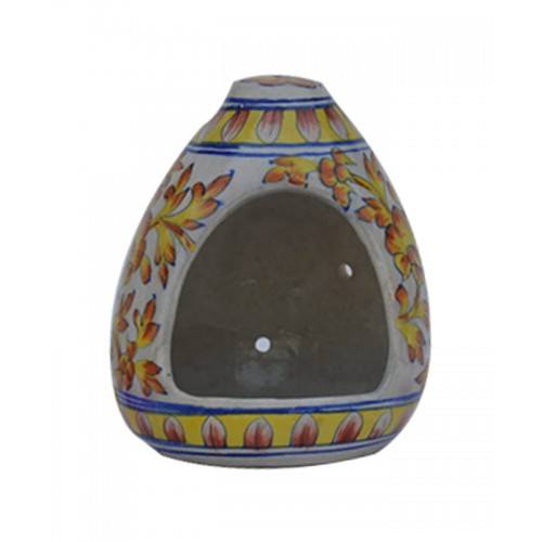 Handmade Multicolour Bird figer With Flower Design Blue Pottery Of Jaipur