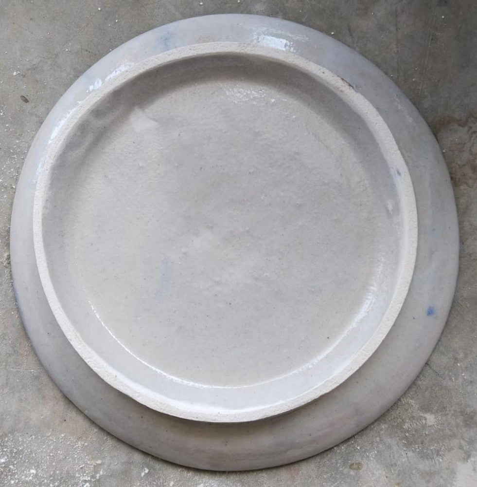 Blue Pottery Wall Hanging Plate 10 inch Style 16