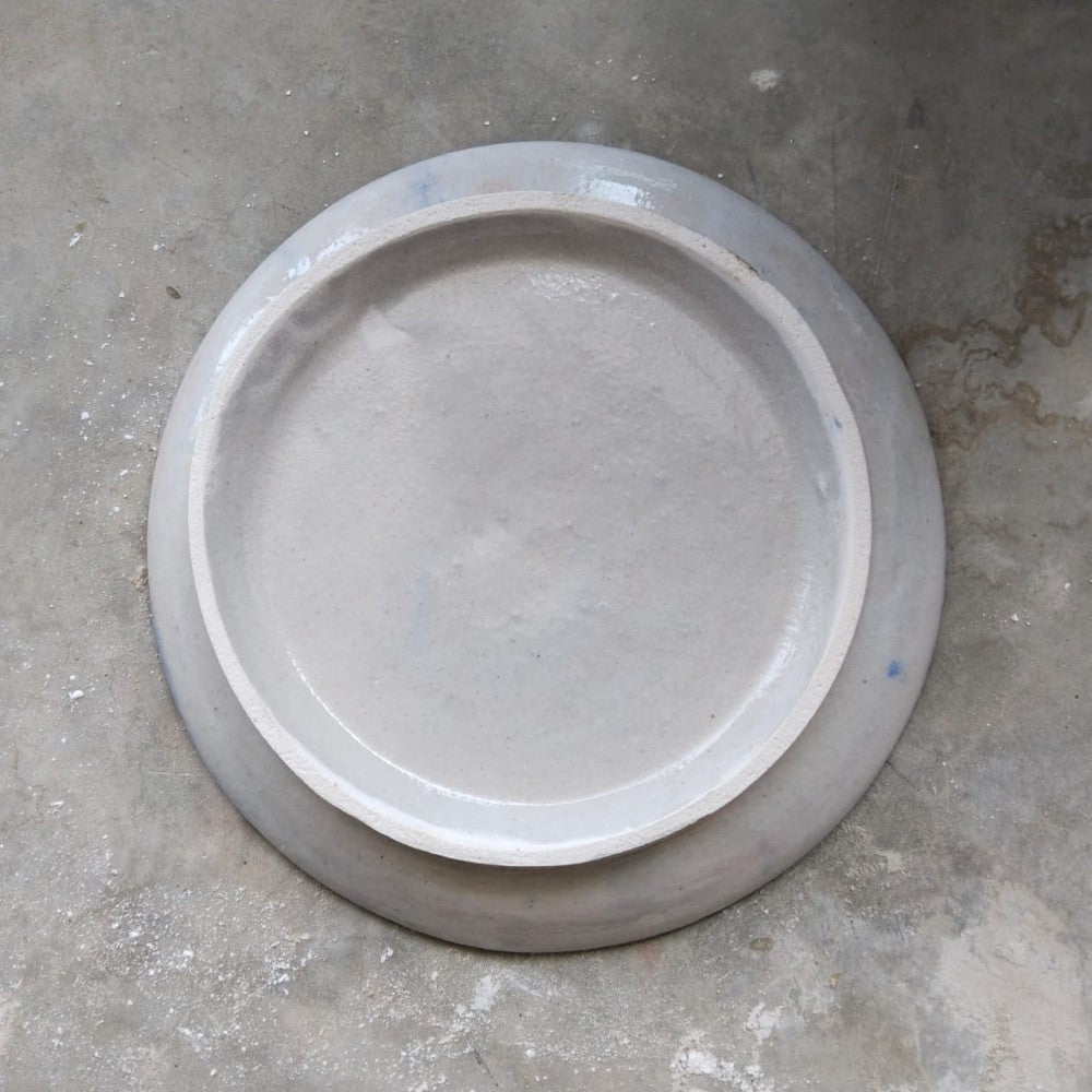 Blue Pottery Wall Hanging Plate 8 inch Style 7