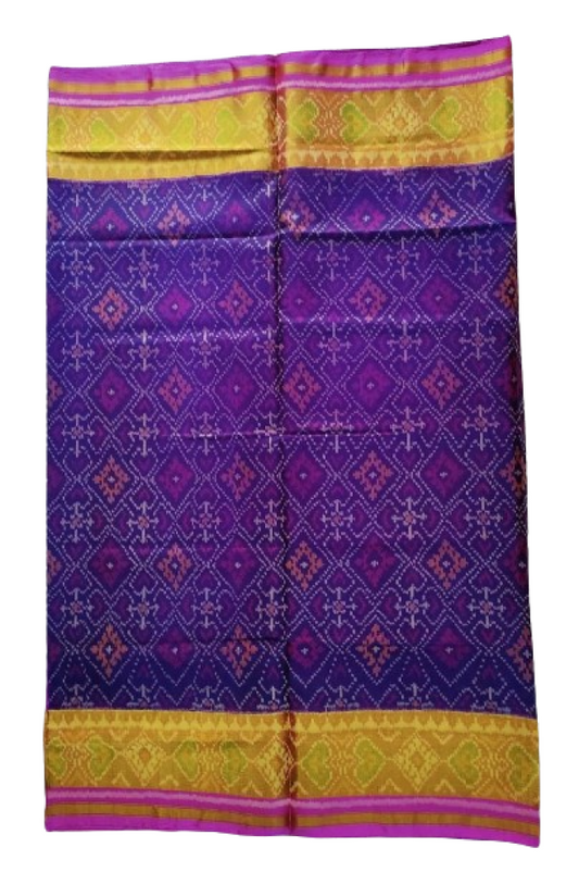 Blue with Pink Colour Rajkot Patola Saree