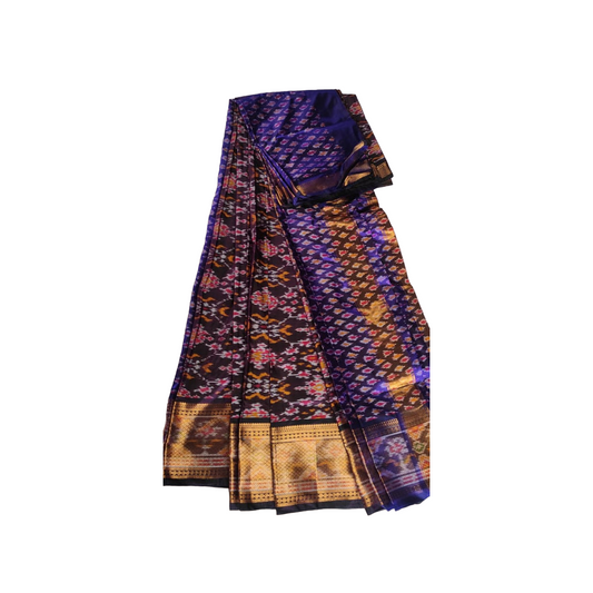 Brown Telia Rumal Saree