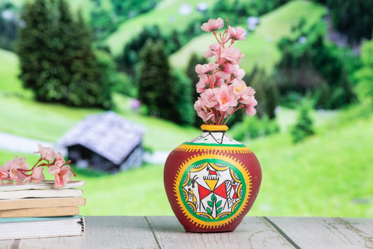 Brown Tribal Terracota vase