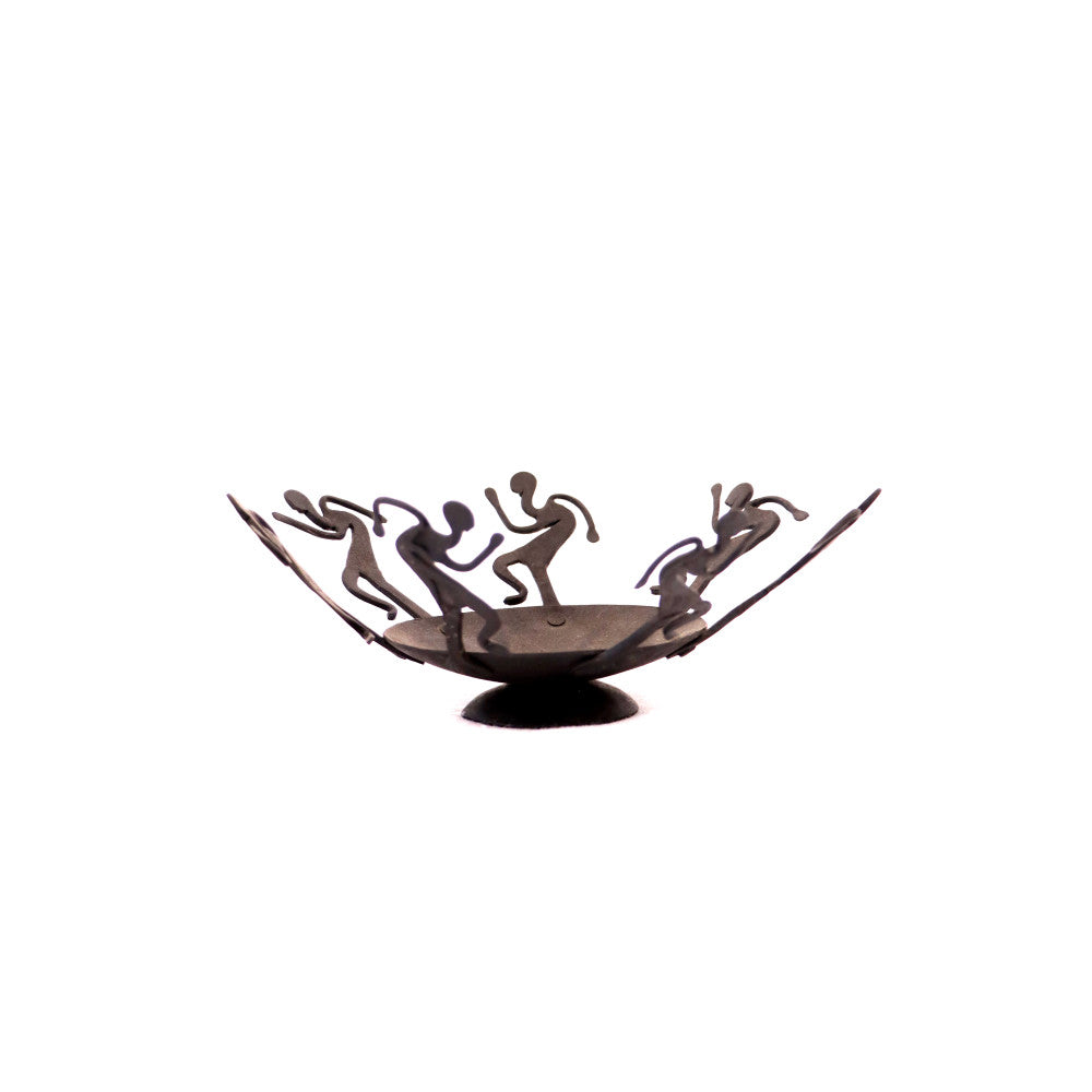 Candle Stand with Running Figurine