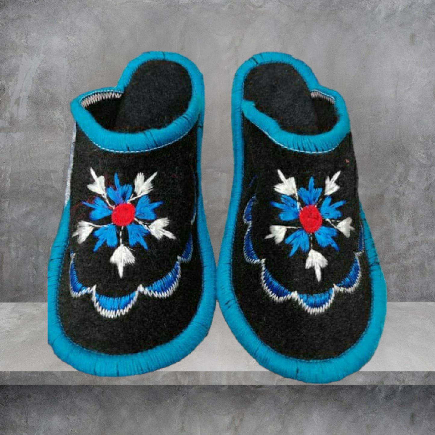 Chamba Chappal in Blue & Black Colour