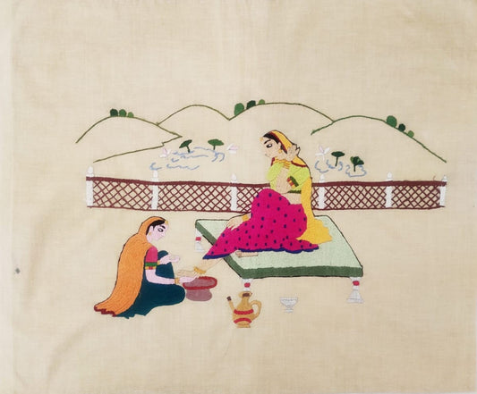 Chamba Rumal of 2 women