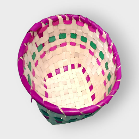 Chettinad Hand Woven Palm Leaf Container