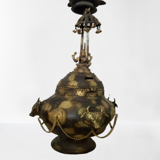 Classic Brass 4 Side Nandi Kamandal Bell Metal