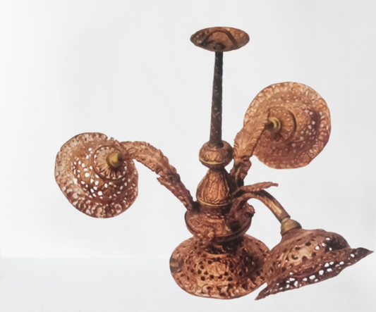 Classic Garden Lamp Banaras Metal Repousse Craft