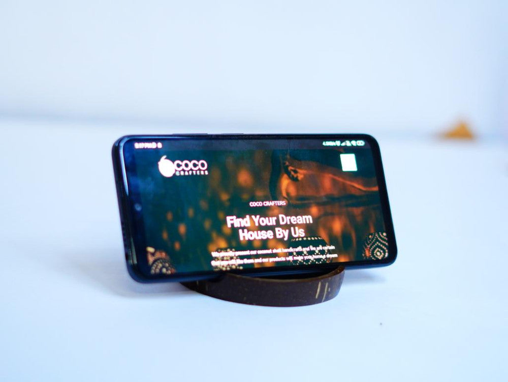coconut shell Mobile Stand