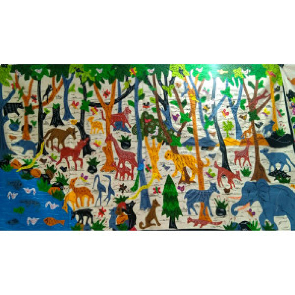 Colourful Forest Pipli Applique Work