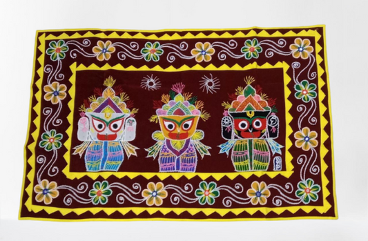 Colourful Jagannath Balram & Subhadra Pipli Hanging