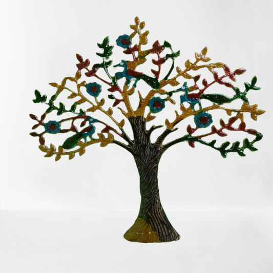 Colourful Tree Meena Work Wall Hanger (24 Inch)