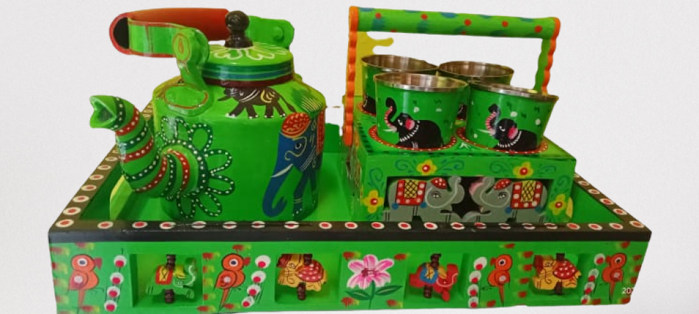 Complete Tea Stand Wooden Set