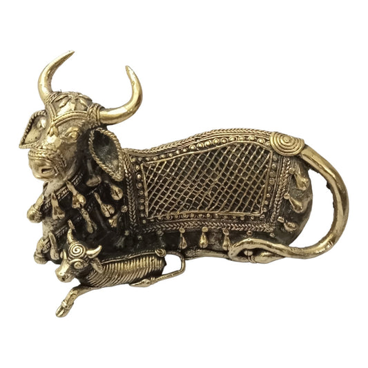 Cow & Calf Metal Craft Style 4