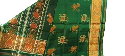 Dark Green Colour Rajkot Patola Saree