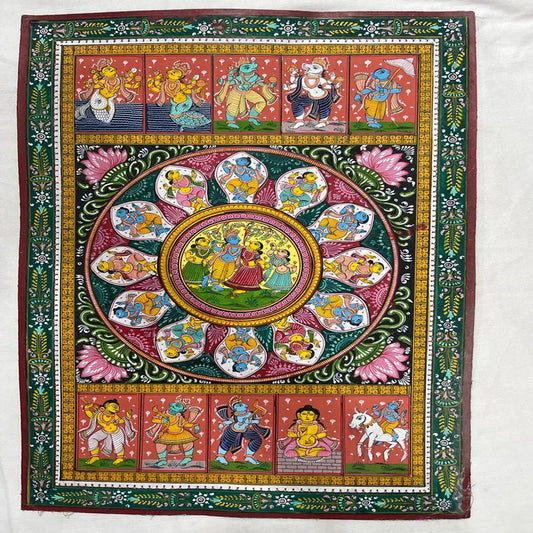 Dashavataram Odisha Patchithra (19x13 inch)