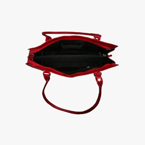 Dashing Red Shoulder Leather Bag