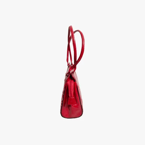 Dashing Red Shoulder Leather Bag