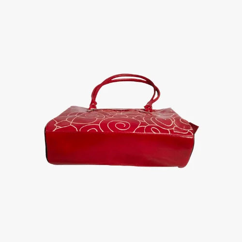 Dashing Red Shoulder Leather Bag