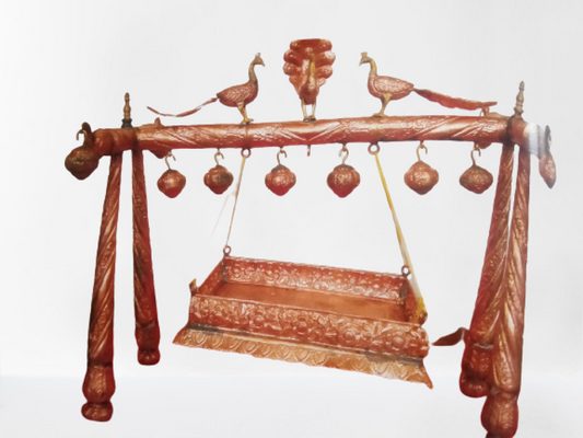 Designer Jhula Banaras Metal Repousse Craft