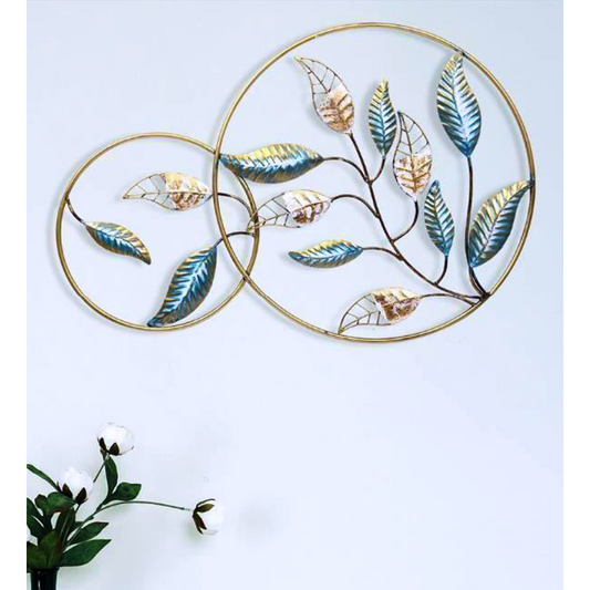 Dual Metal Layla Leaf Wall Décor