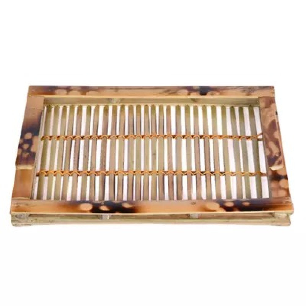 EcoFriendly Bamboo Serving Tray with handles