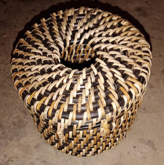 EcoFriendly Cane and Bamboo Flower Pot