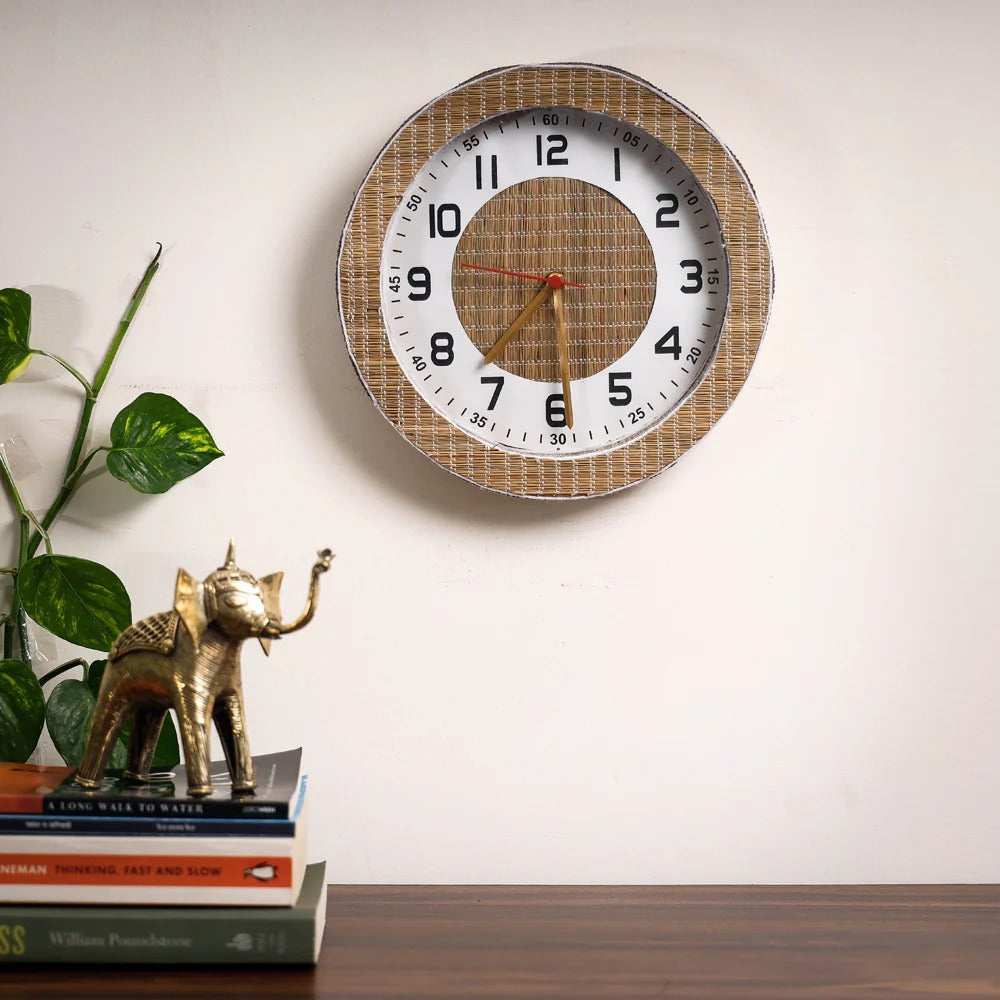 EcoFriendly Madur Kathi Wall Clock Style 10