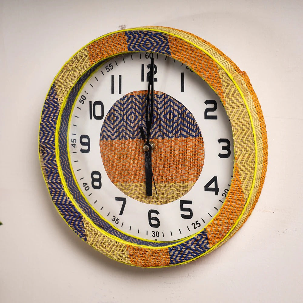 EcoFriendly Madur Kathi Wall Clock Style 14