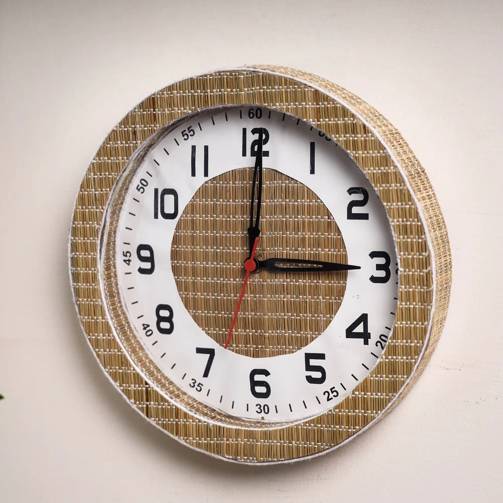 EcoFriendly Madur Kathi Wall Clock Style 16