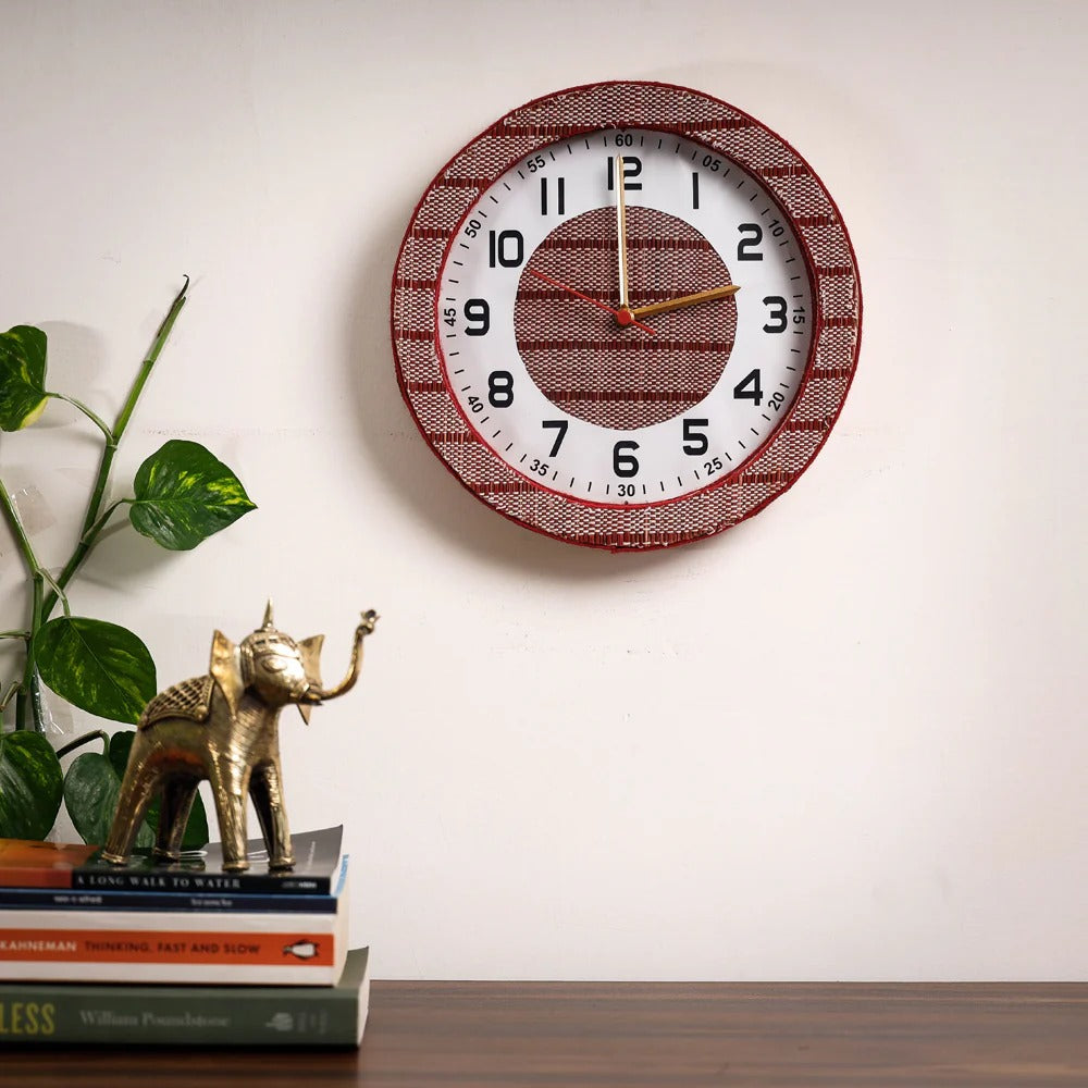 EcoFriendly Madur Kathi Wall Clock Style 16