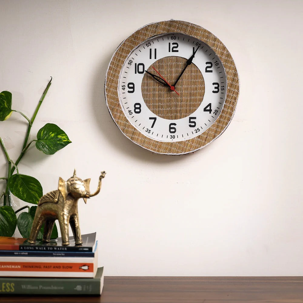 EcoFriendly Madur Kathi Wall Clock Style 2