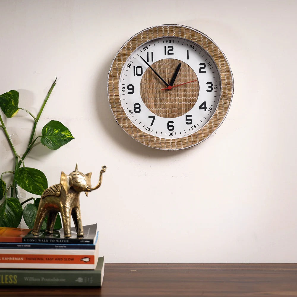 EcoFriendly Madur Kathi Wall Clock Style 4