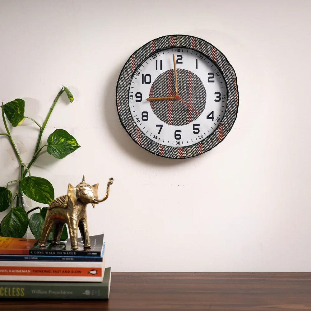 EcoFriendly Madur Kathi Wall Clock Style 6